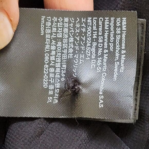 H&M sheer black romantic tunic blouse - Picture 4 of 9